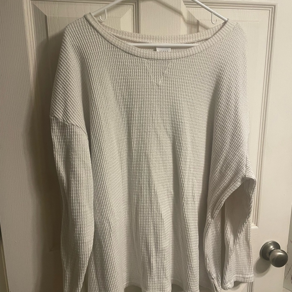 Serra Women's Cream Waffle Knit Sweater